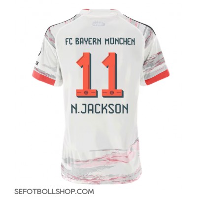 Billiga Bayern Munich Nicolas Jackson #11 Borta fotbollskläder Dam 2025-26 Kortärmad Billiga Bayern Munich Nicolas Jackson #11 Borta fotbollskläder Dam 2025-26 Kortärmad